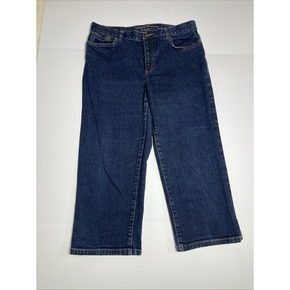Lauren Jeans Co By Ralph Lauren Y2K 90's Women's Capri Denim Pants Size 10
